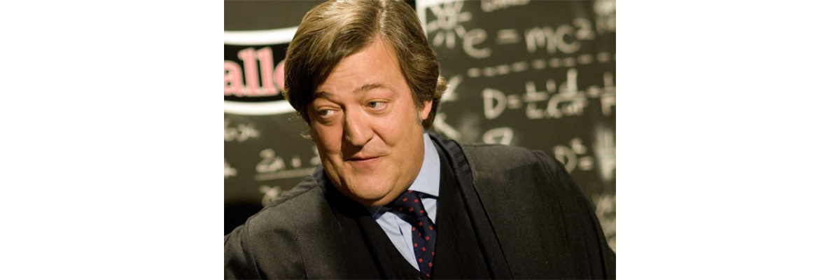 Stephen Fry. The writer with the biggest brain?