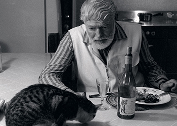 Hemingway and his six-toed cats.