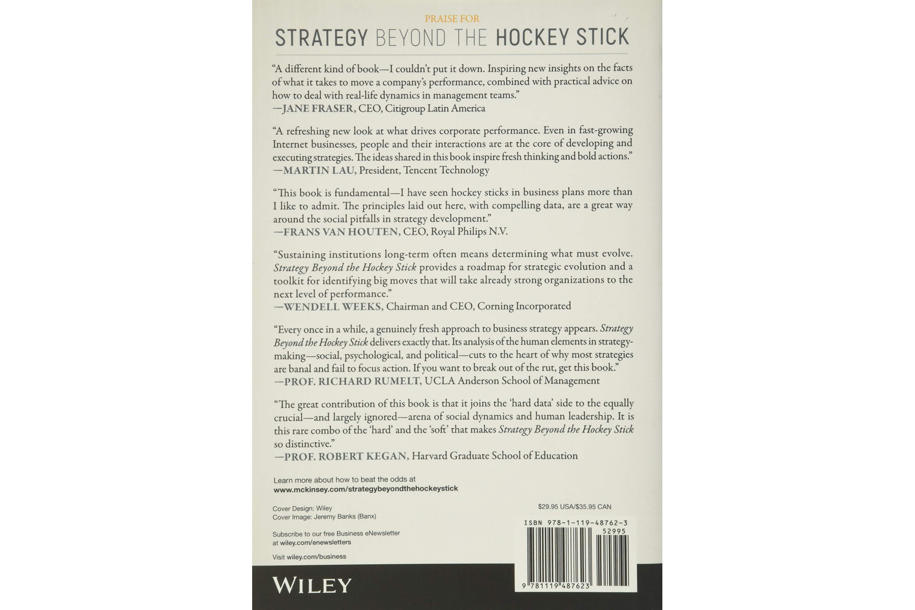 Strategy Beyond the Hockey Stick: People, Probabilities, and Big Moves to Beat the Odds