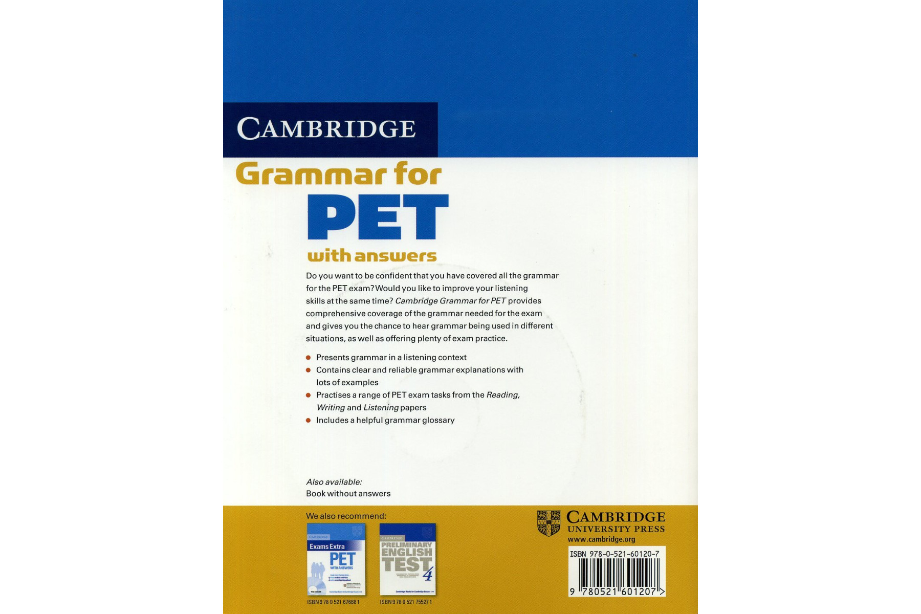 Cambridge Grammar for PET
