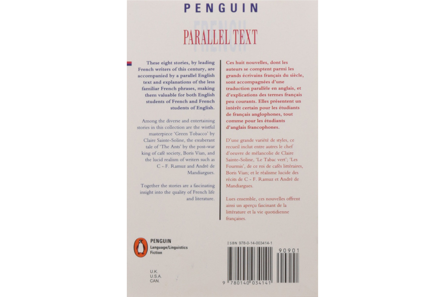 French short stories: Nouvelles Francaises: Volume 2 (Penguin Parallel Text Series)