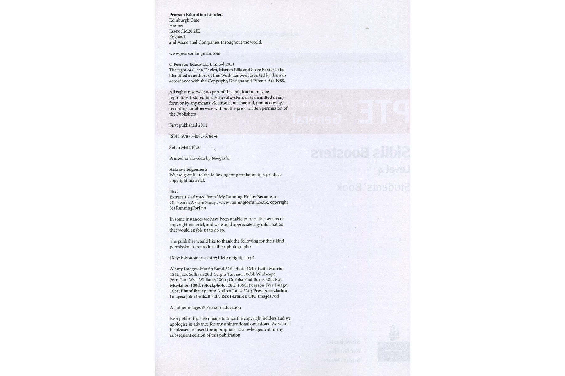 Pearson Test of English General Skills Booster 4 Students' Book and CD Pack