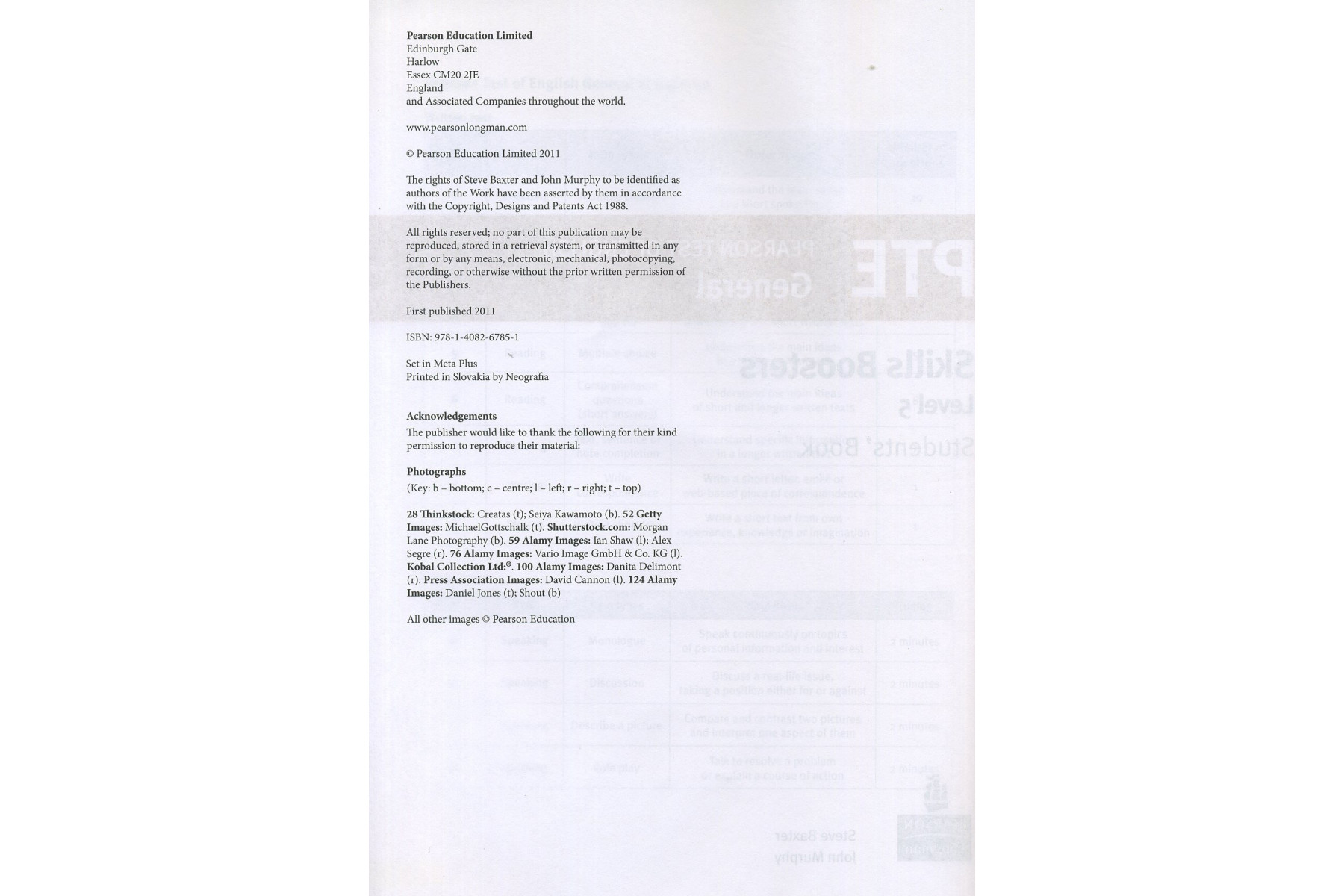 Pearson Test of English General Skills Booster 5 Students' Book and CD Pack