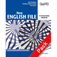New English File: Pre-intermediate: Workbook with key and MultiROM Pack
