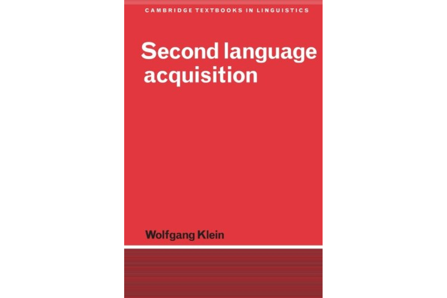 Second Language Acquisition