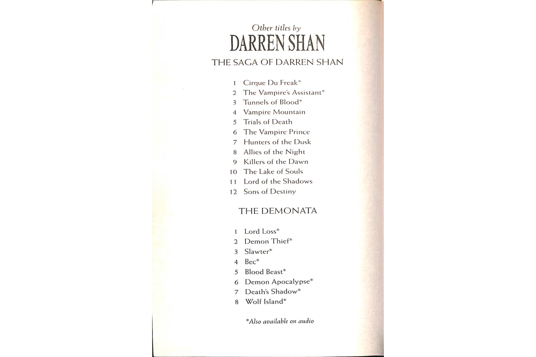 Killers of the Dawn (The Saga of Darren Shan, Book 9)