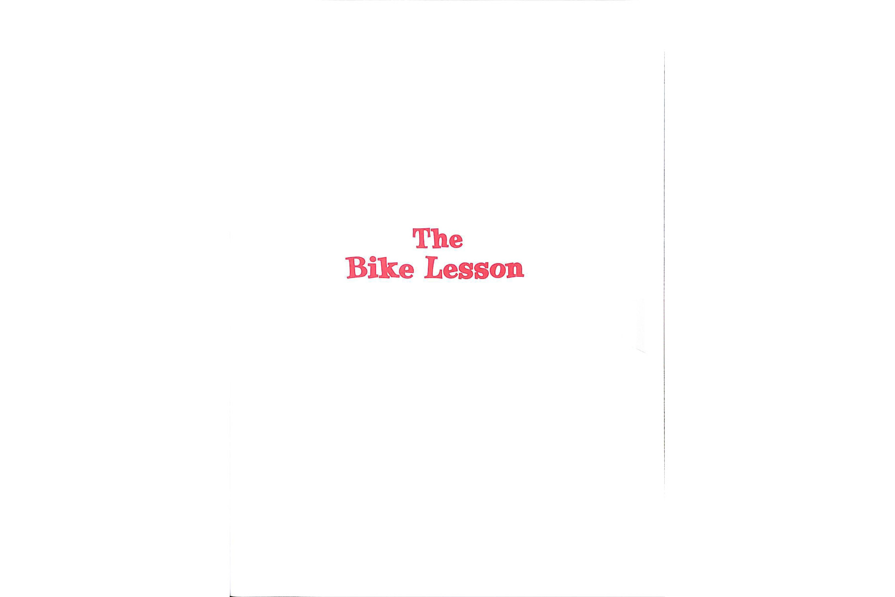 The Bike Lesson: Another Adventure of the Berenstain Bears