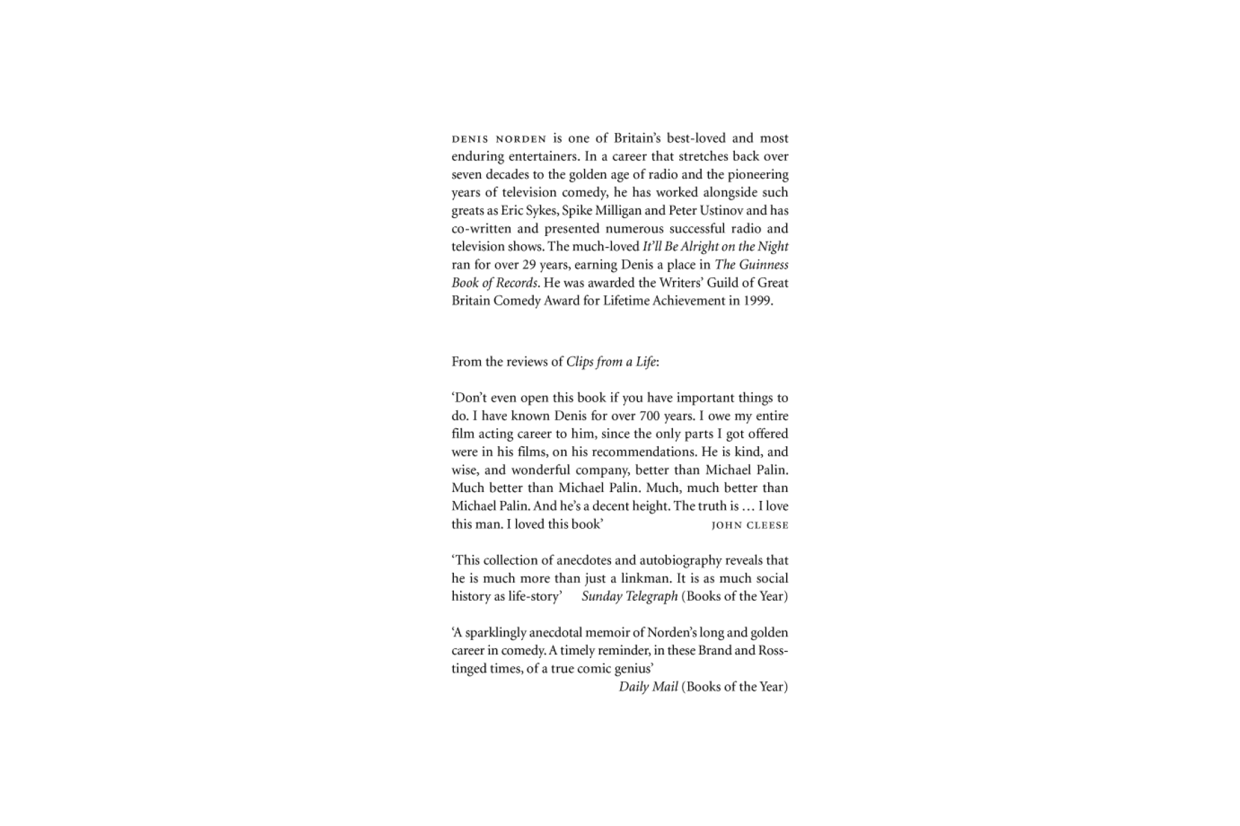 Clips from a Life