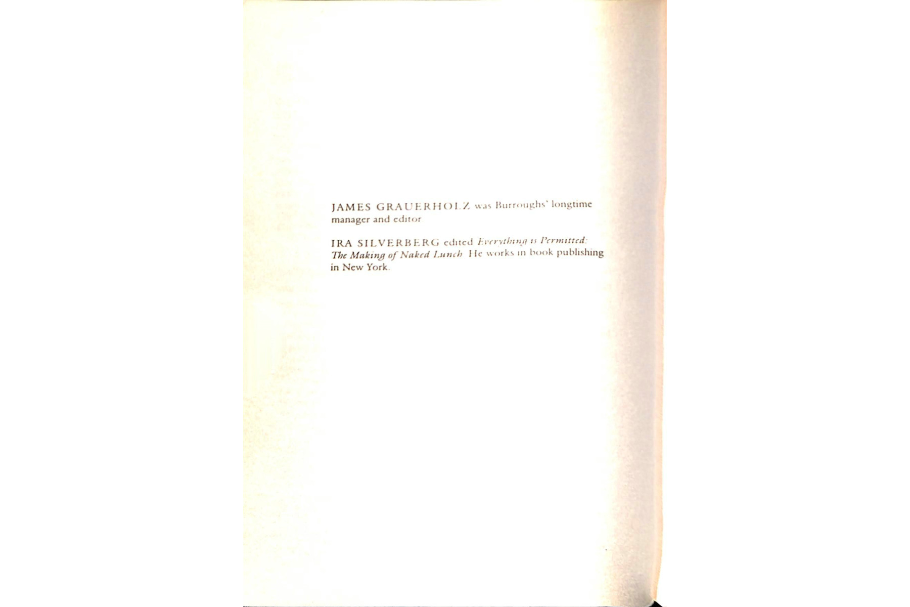 World Virus: The William Burroughs Reader