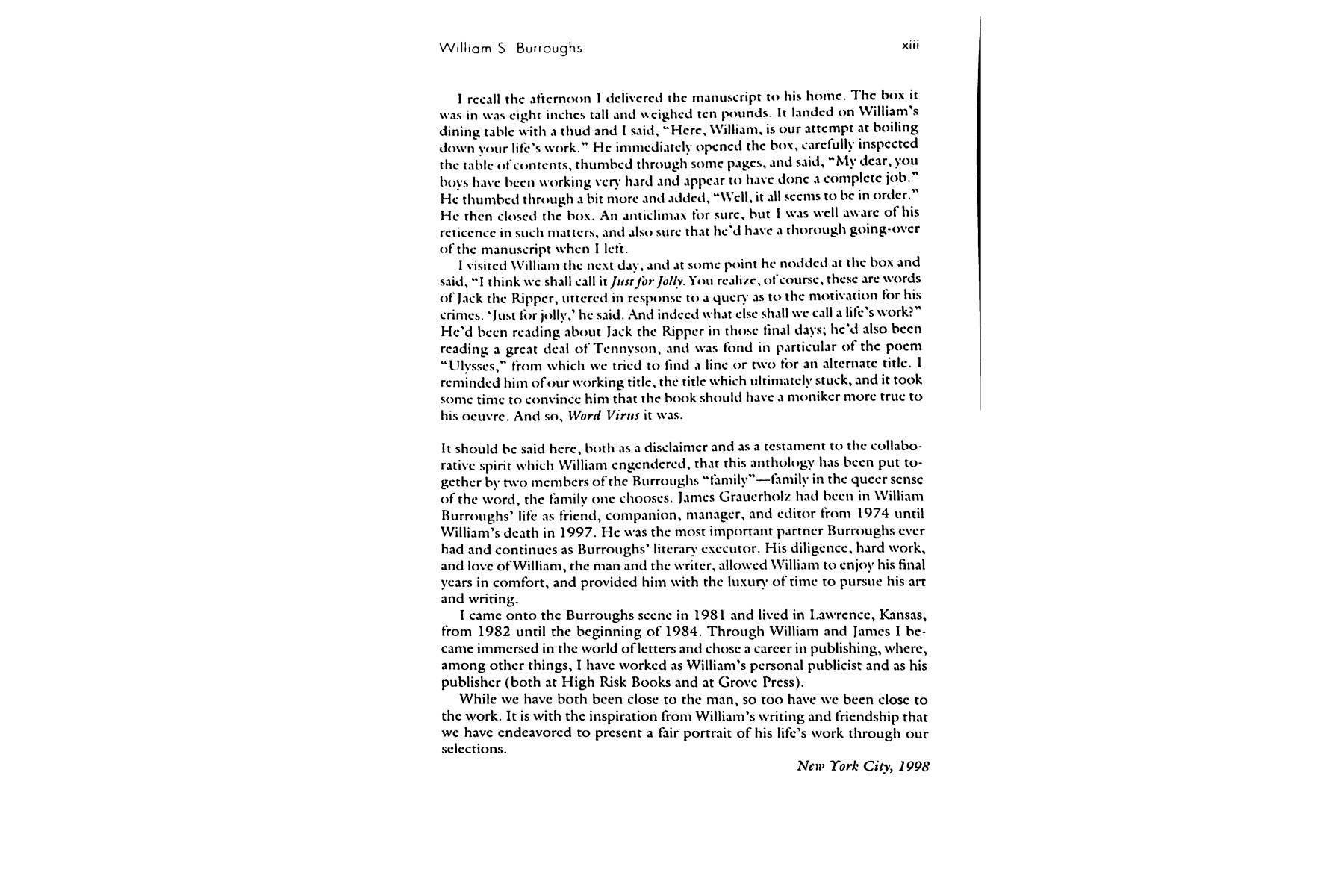 World Virus: The William Burroughs Reader