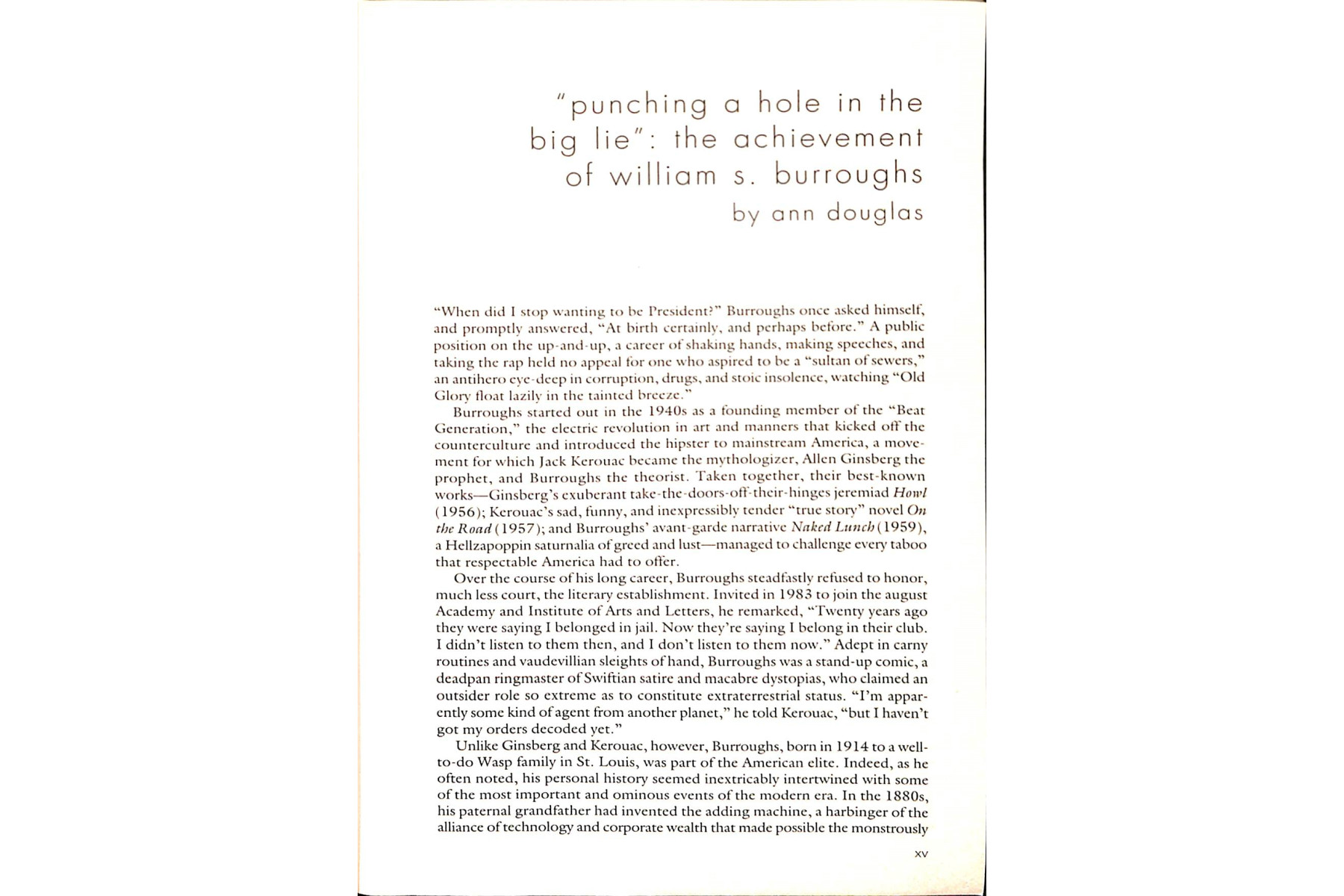 World Virus: The William Burroughs Reader