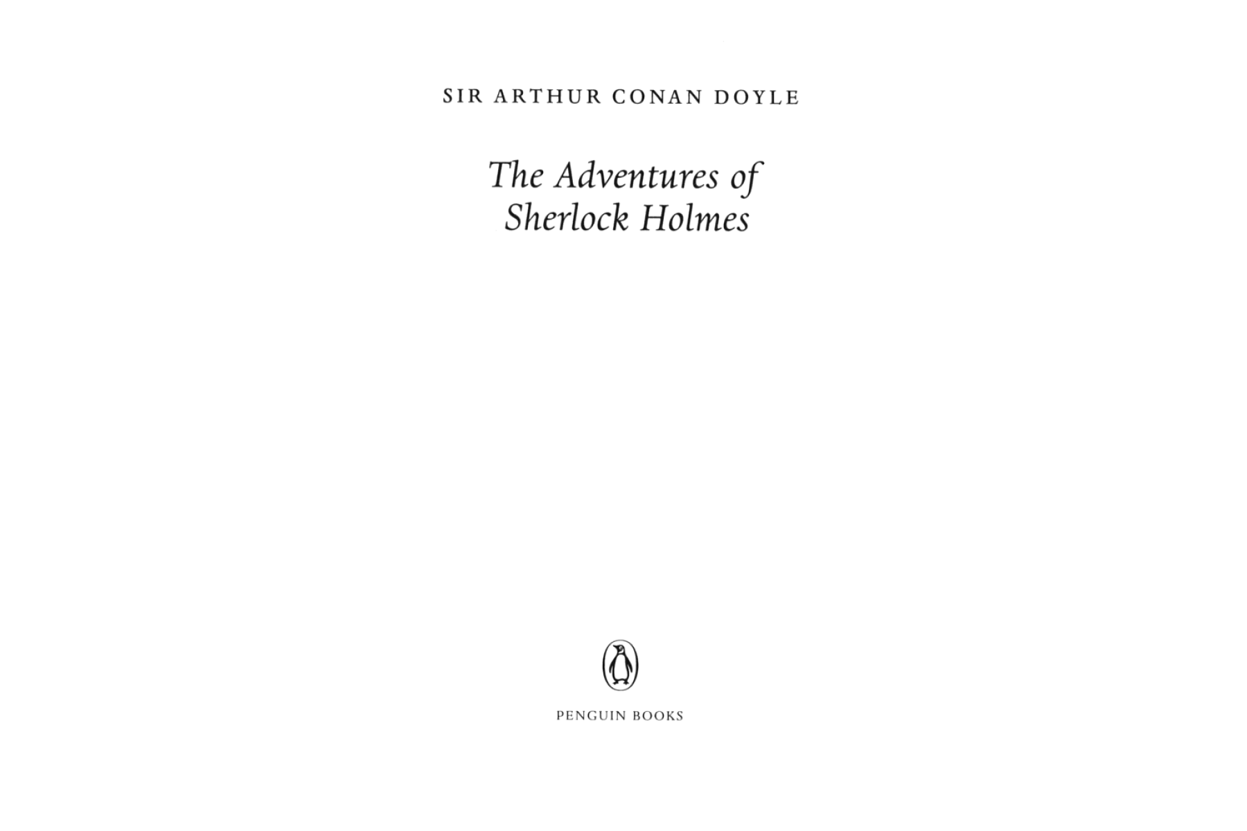 The Adventures of Sherlock Holmes (Collins Classics)