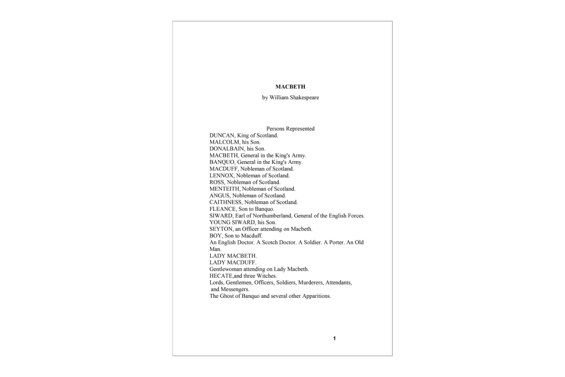 Macbeth (Collins Classics)