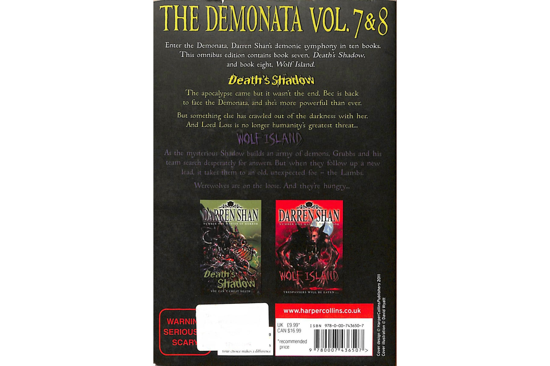The Demonata - Volumes 7 and 8 - Death's Shadow/Wolf Island