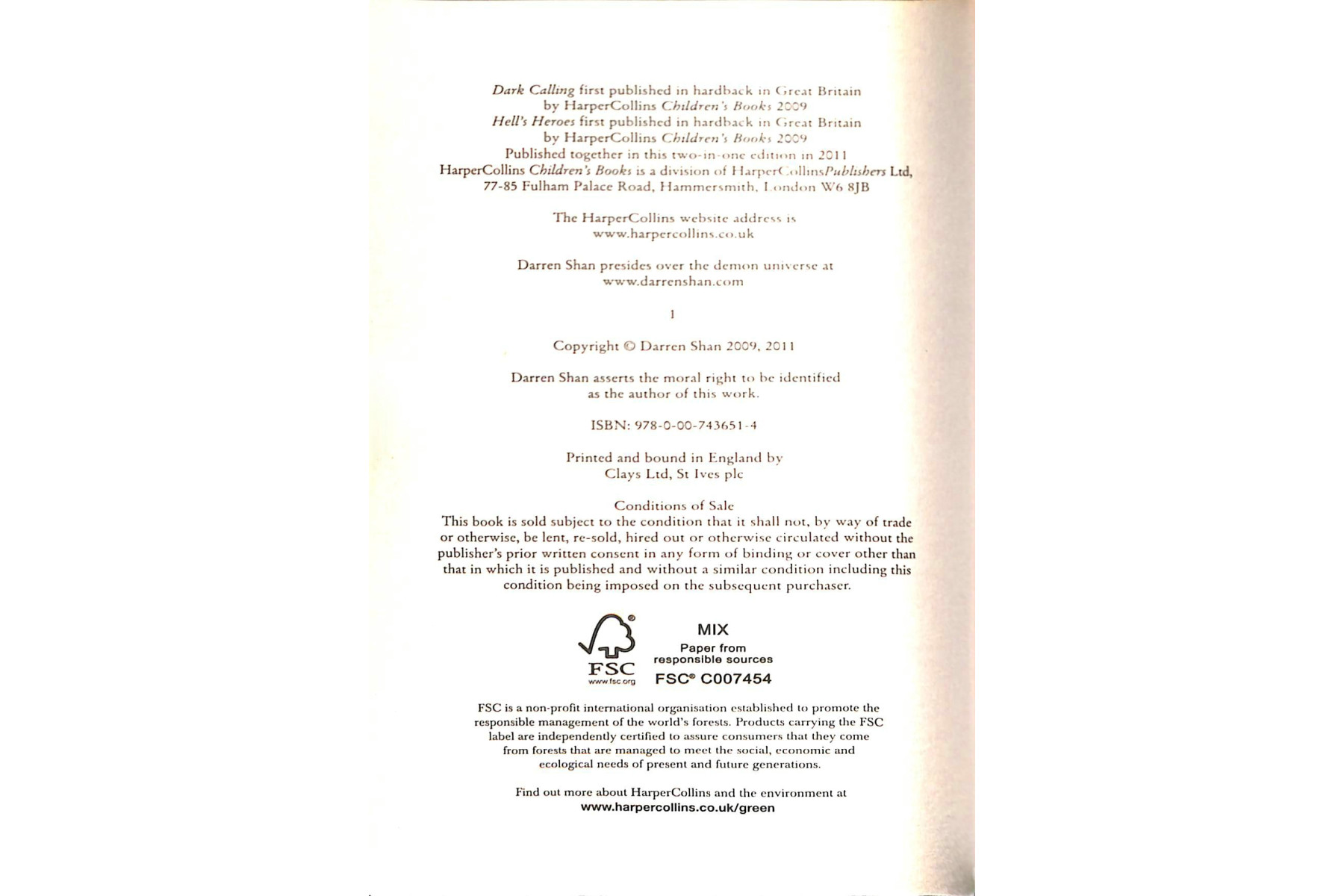 The Demonata - Volumes 9 and 10 - Dark Calling/Hell's Heroes