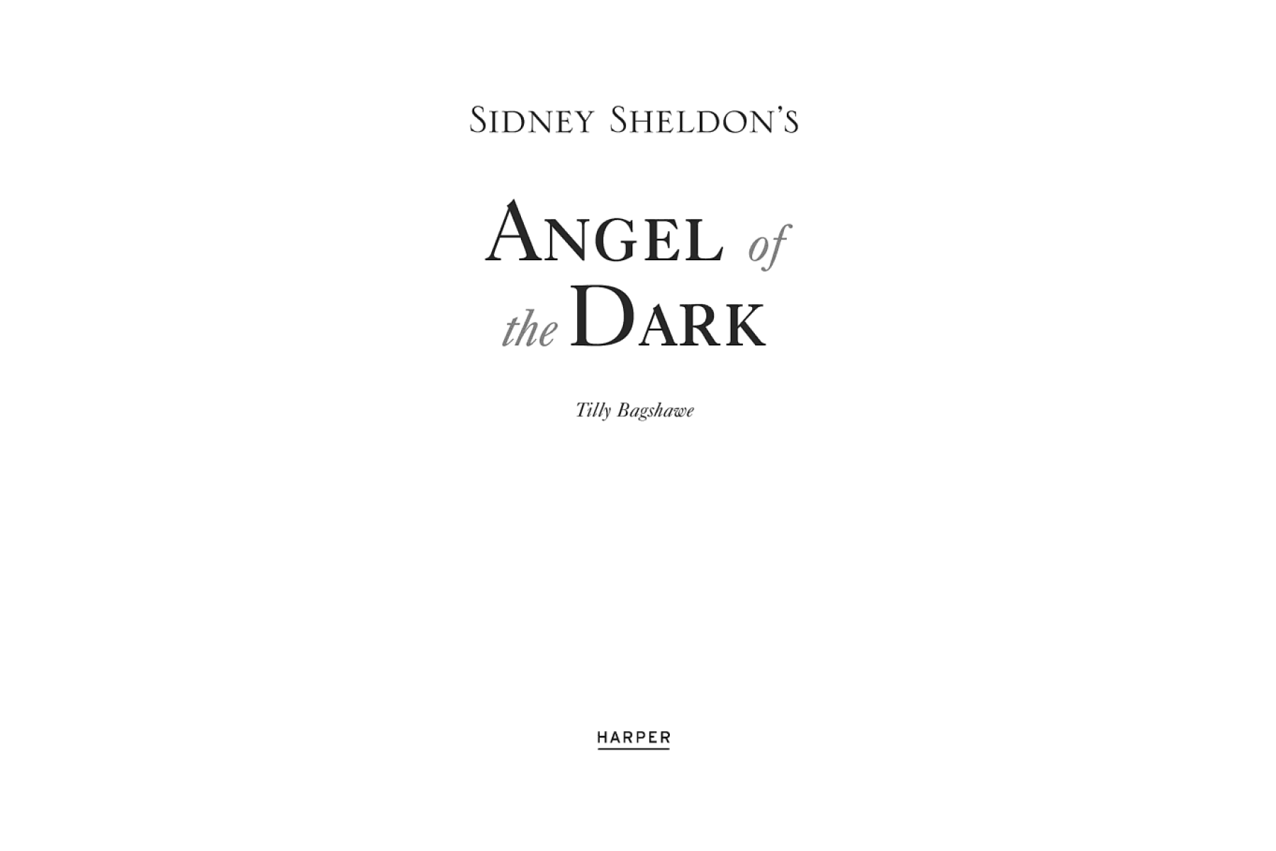 Sidney Sheldon's Angel of the Dark