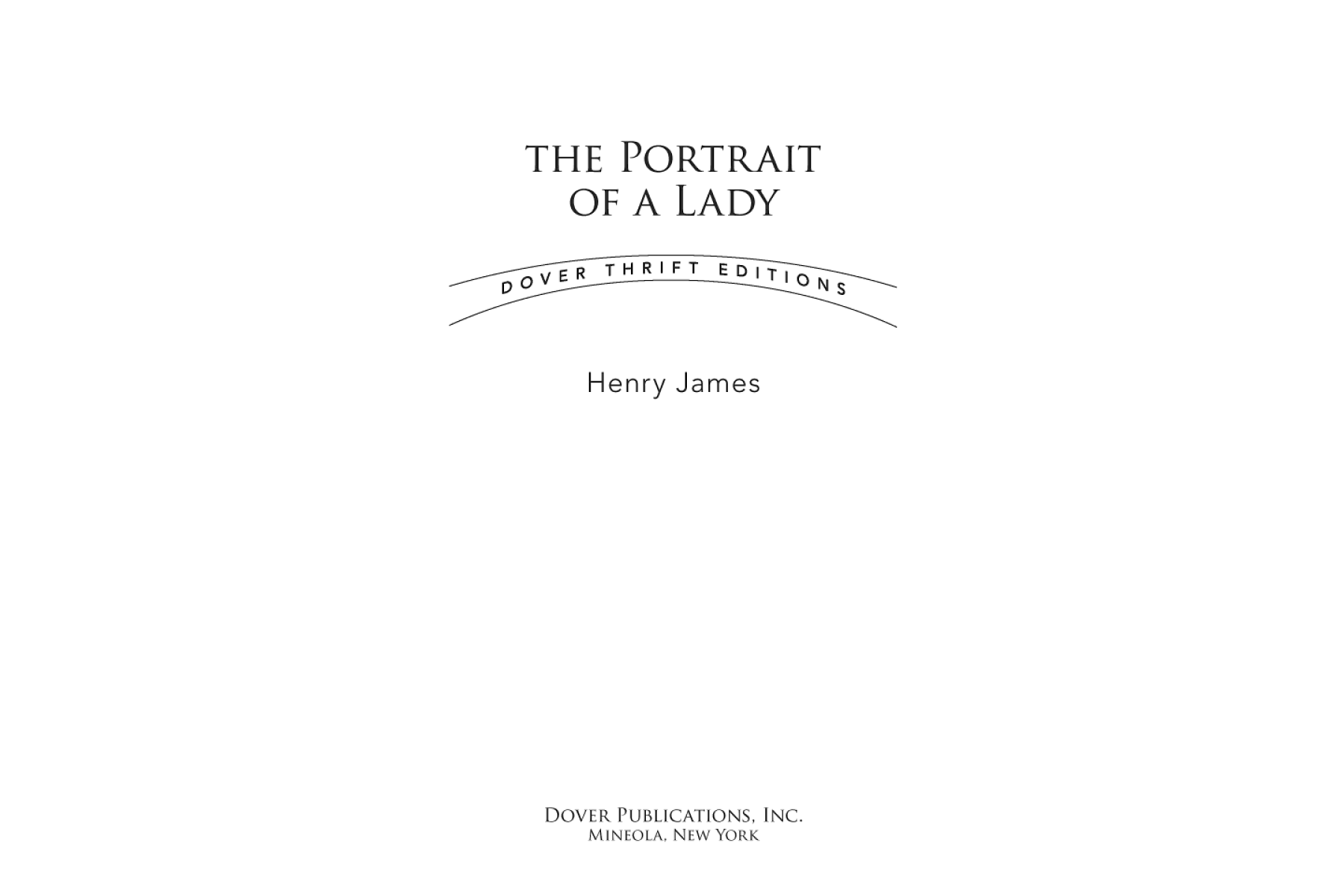 The Portrait of a Lady (Collins Classics)