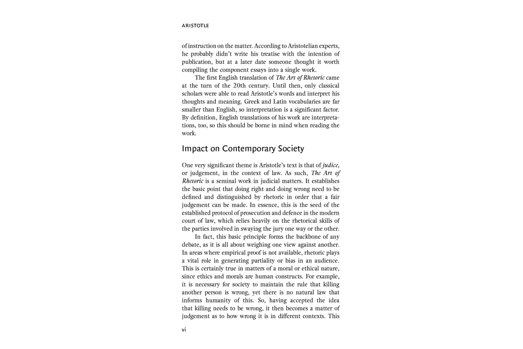 The Art of Rhetoric (Collins Classics)