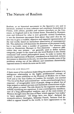 Style and Civilization: Realism