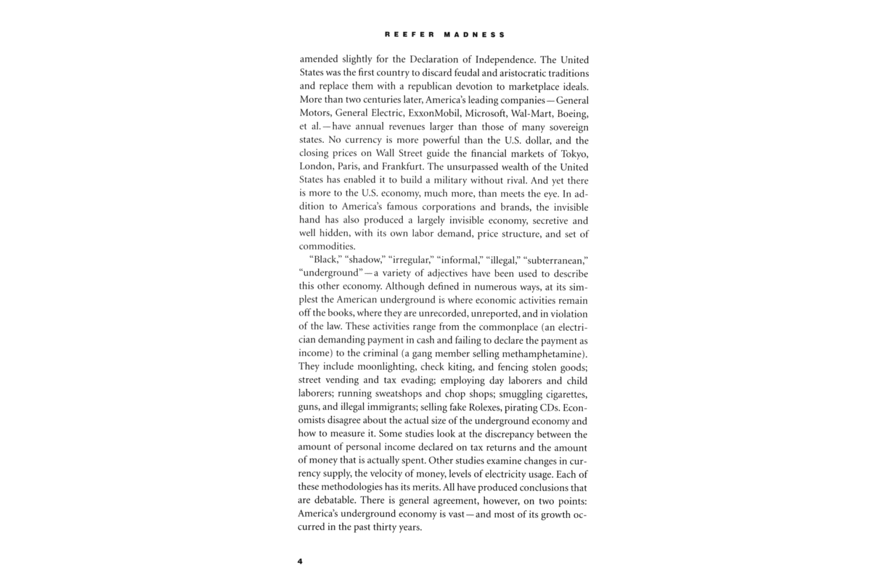 Reefer Madness: ... and Other Tales from the American Underground