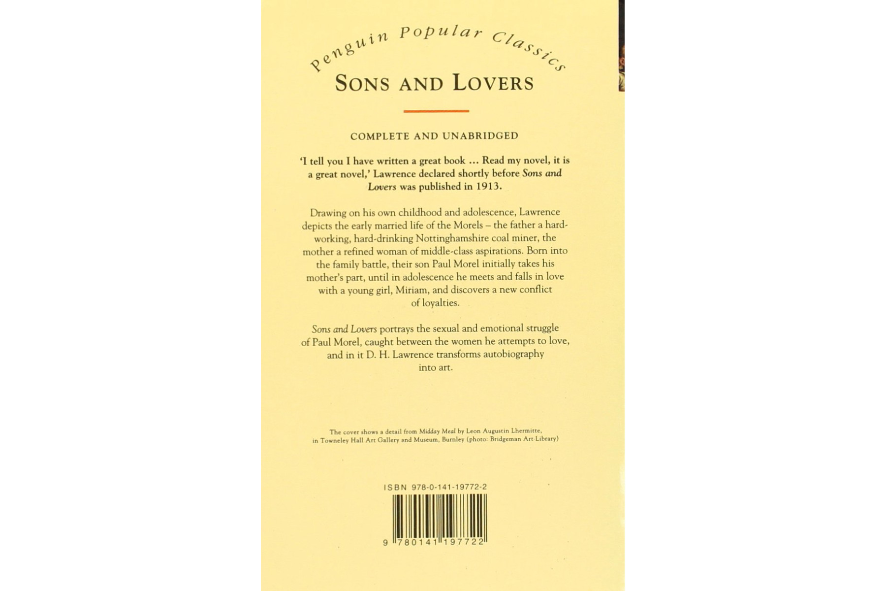 Sons and Lovers (Penguin Popular Classics)