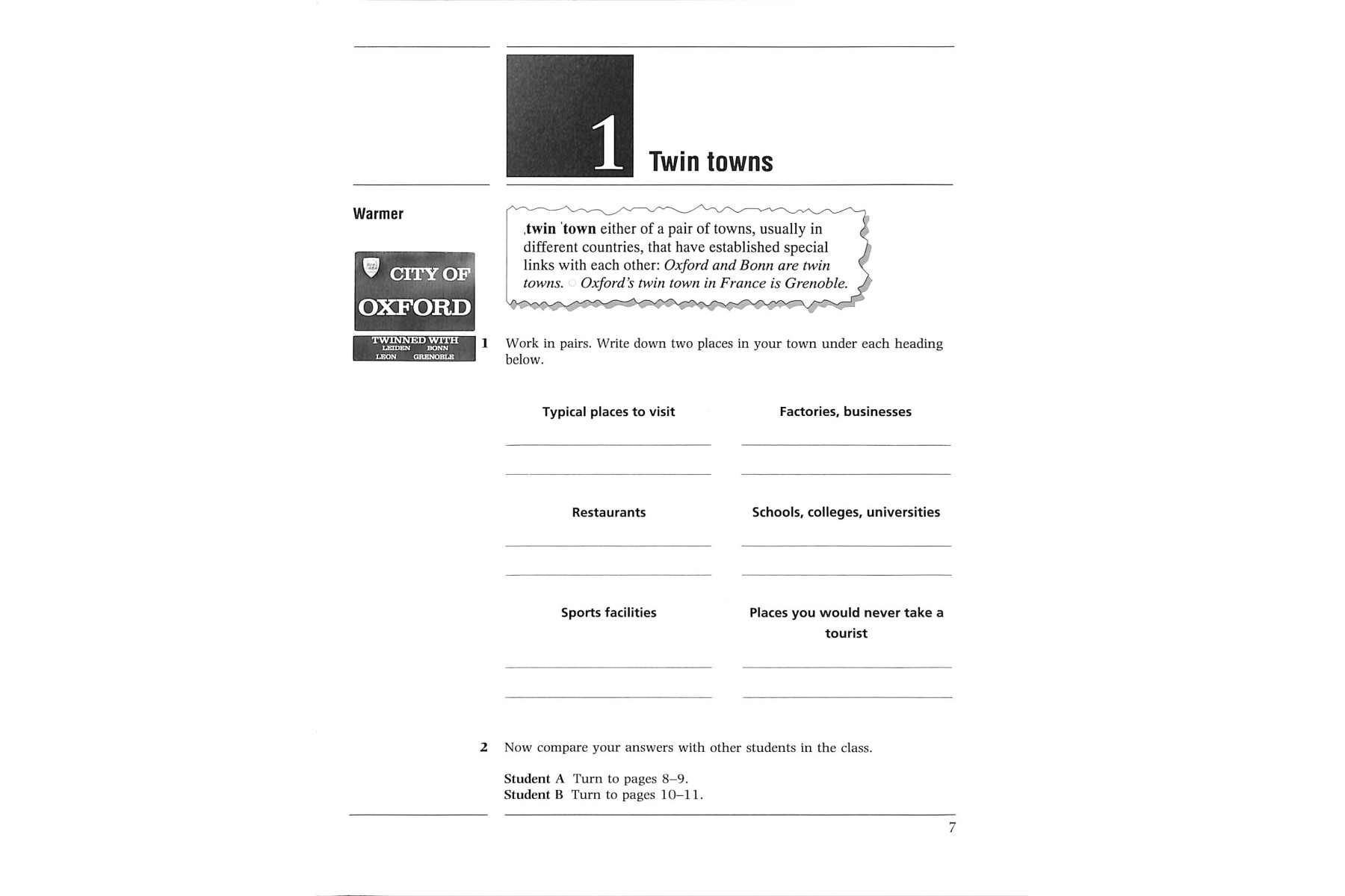 Making Headway: Talking in Pairs: Intermediate