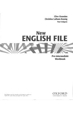 New English File: Pre-intermediate: Workbook with key and MultiROM Pack