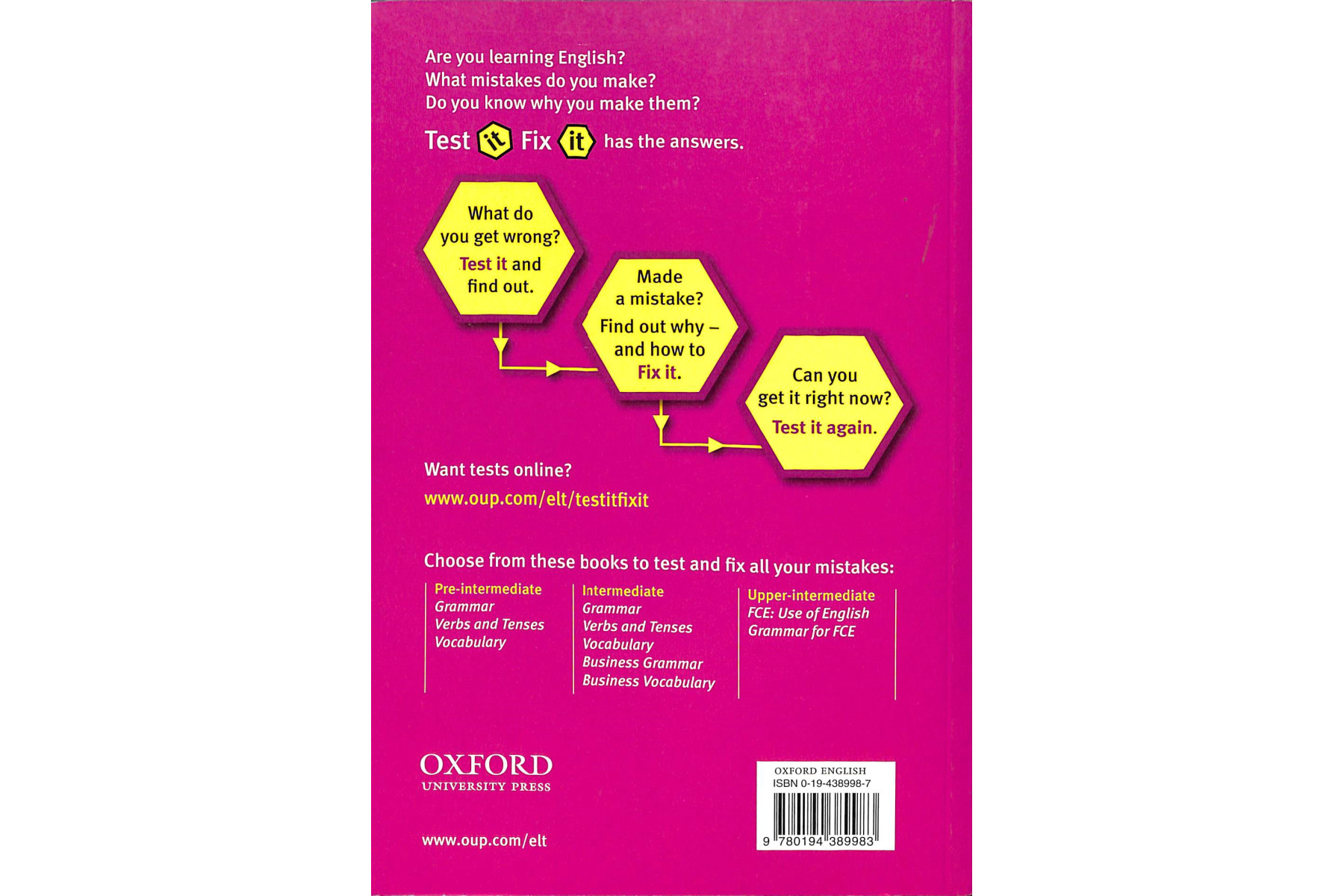 Test It, Fix It Intermediate: English Vocabulary