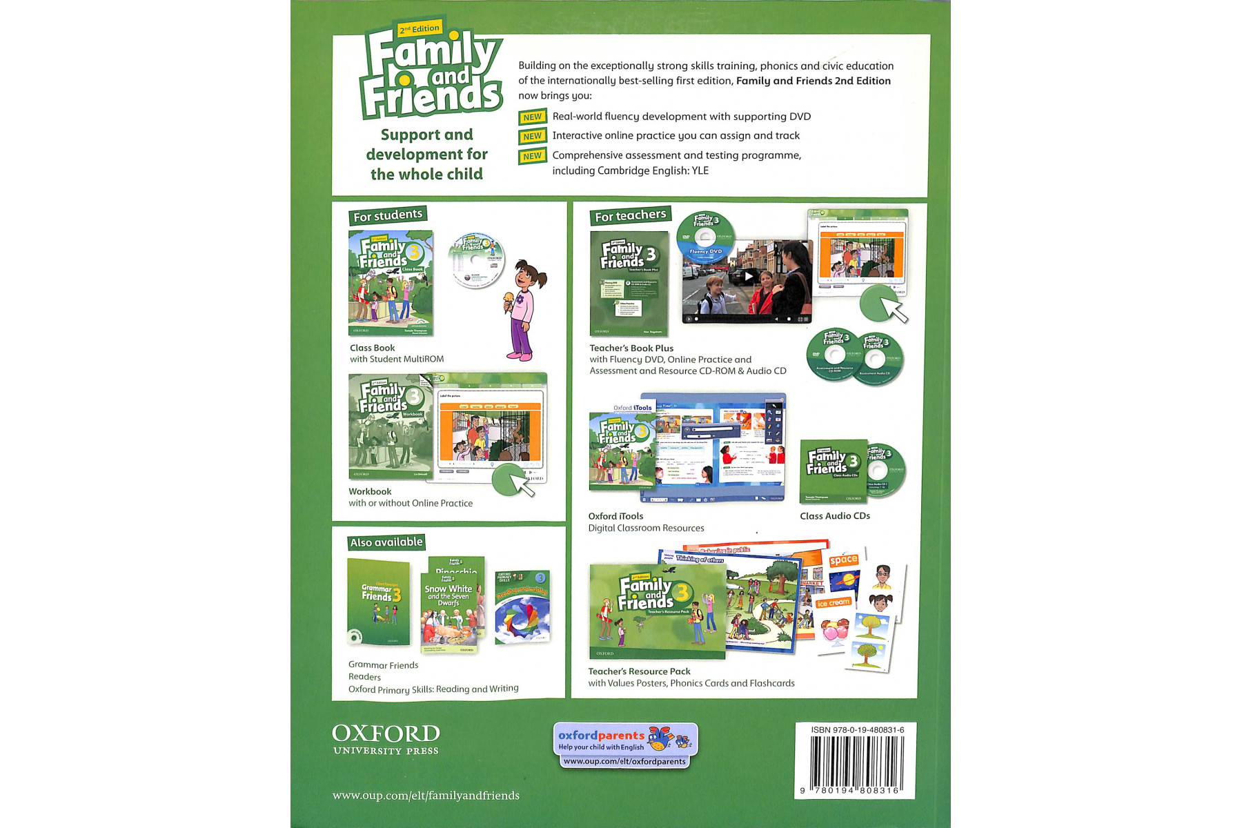 Family and Friends 2nd Edition 3 Class Book with Multi-ROM