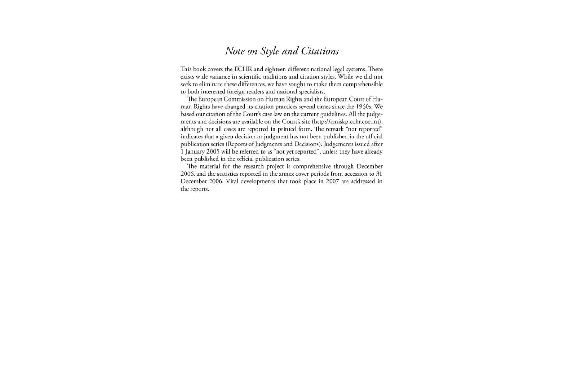 A Europe of Rights: The Impact of the ECHR on National Legal Systems