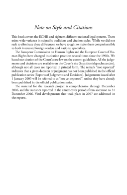 A Europe of Rights: The Impact of the ECHR on National Legal Systems