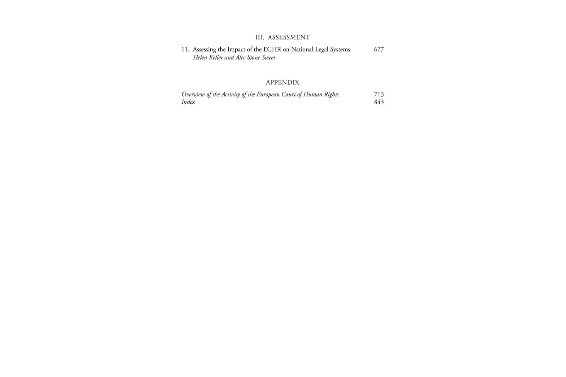 A Europe of Rights: The Impact of the ECHR on National Legal Systems