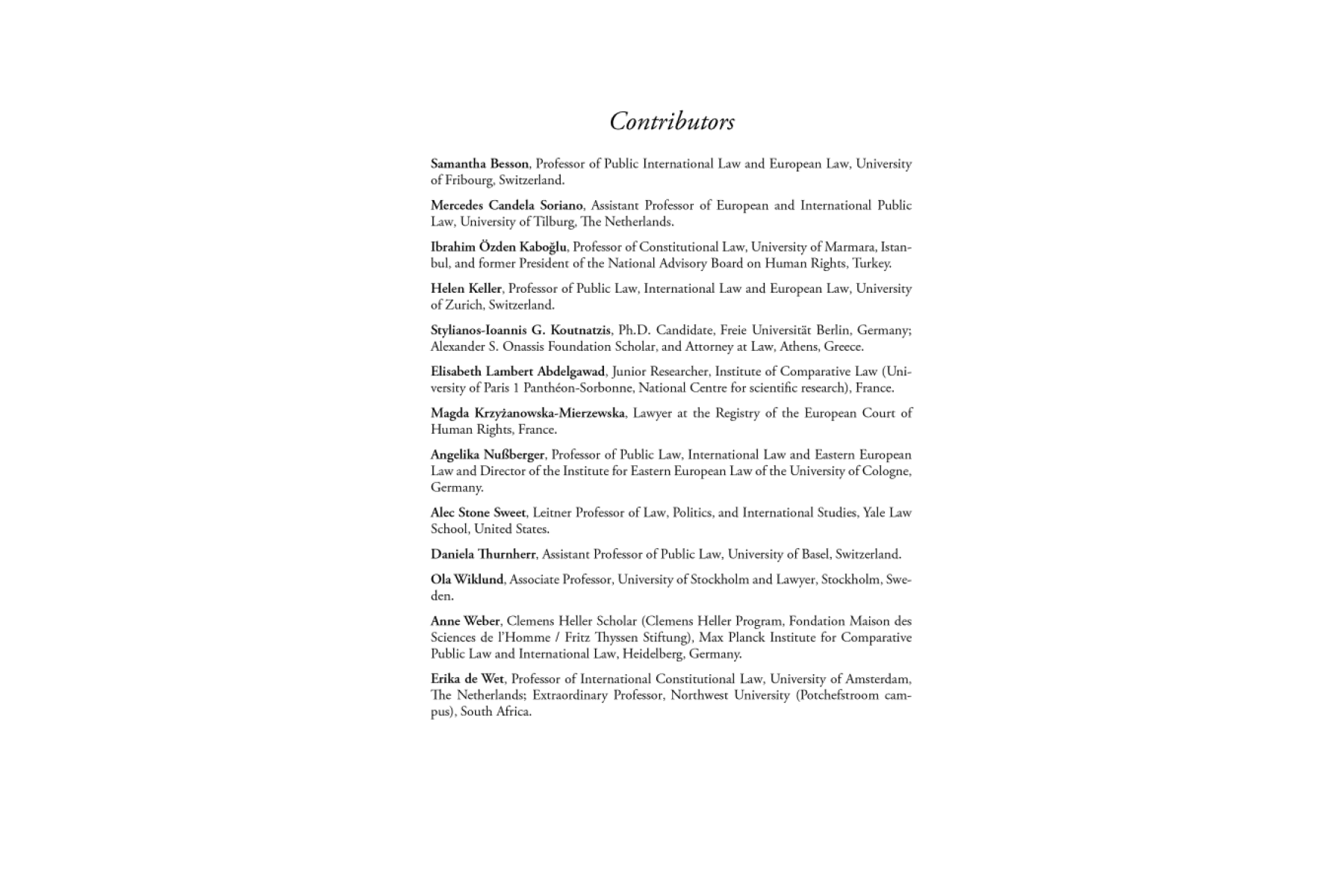 A Europe of Rights: The Impact of the ECHR on National Legal Systems