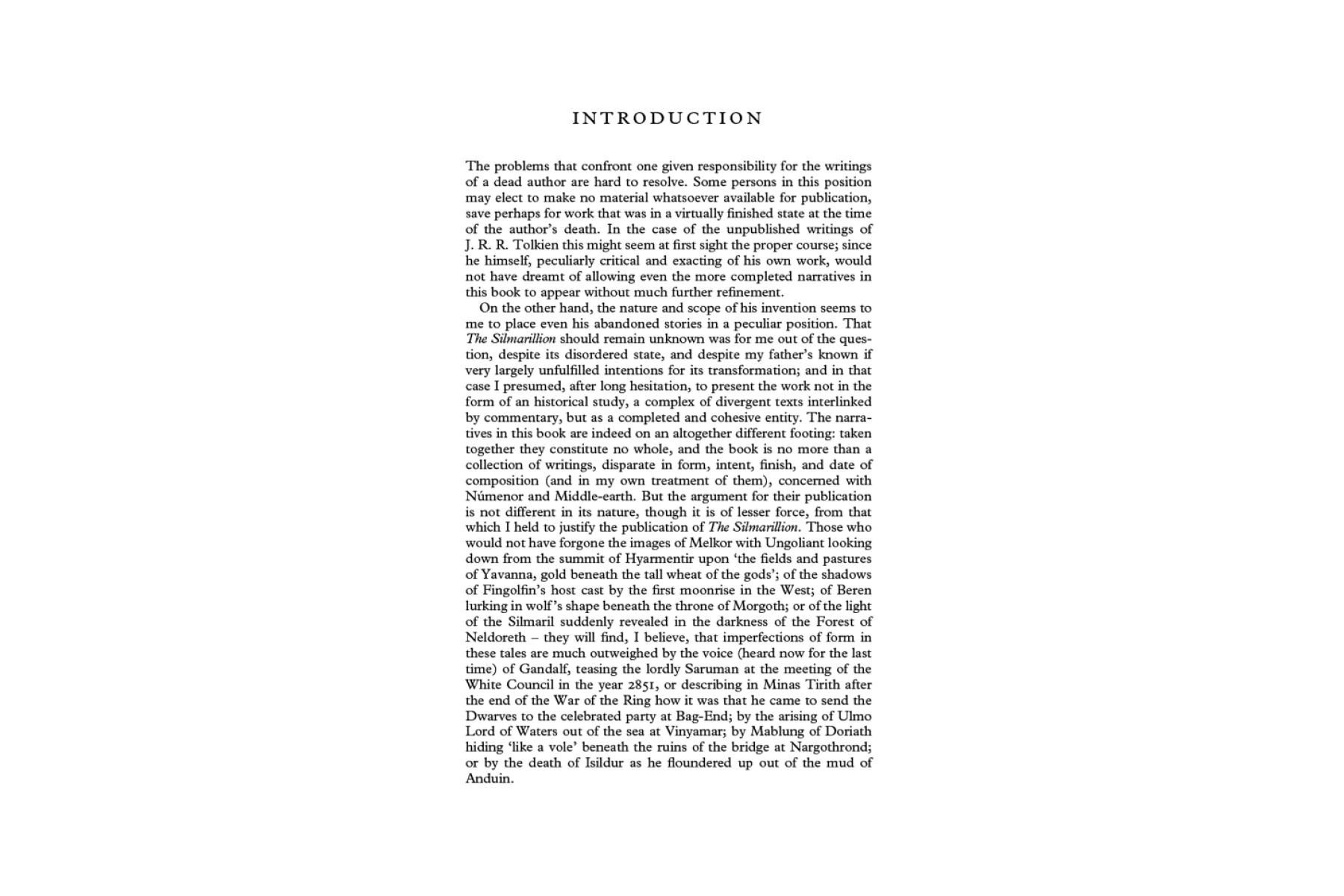 Unfinished Tales