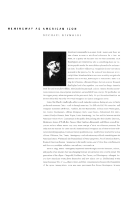 Picturing Hemingway: A Writer in His Time