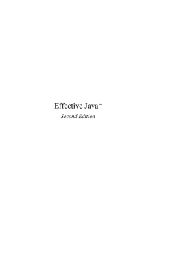 Effective Java