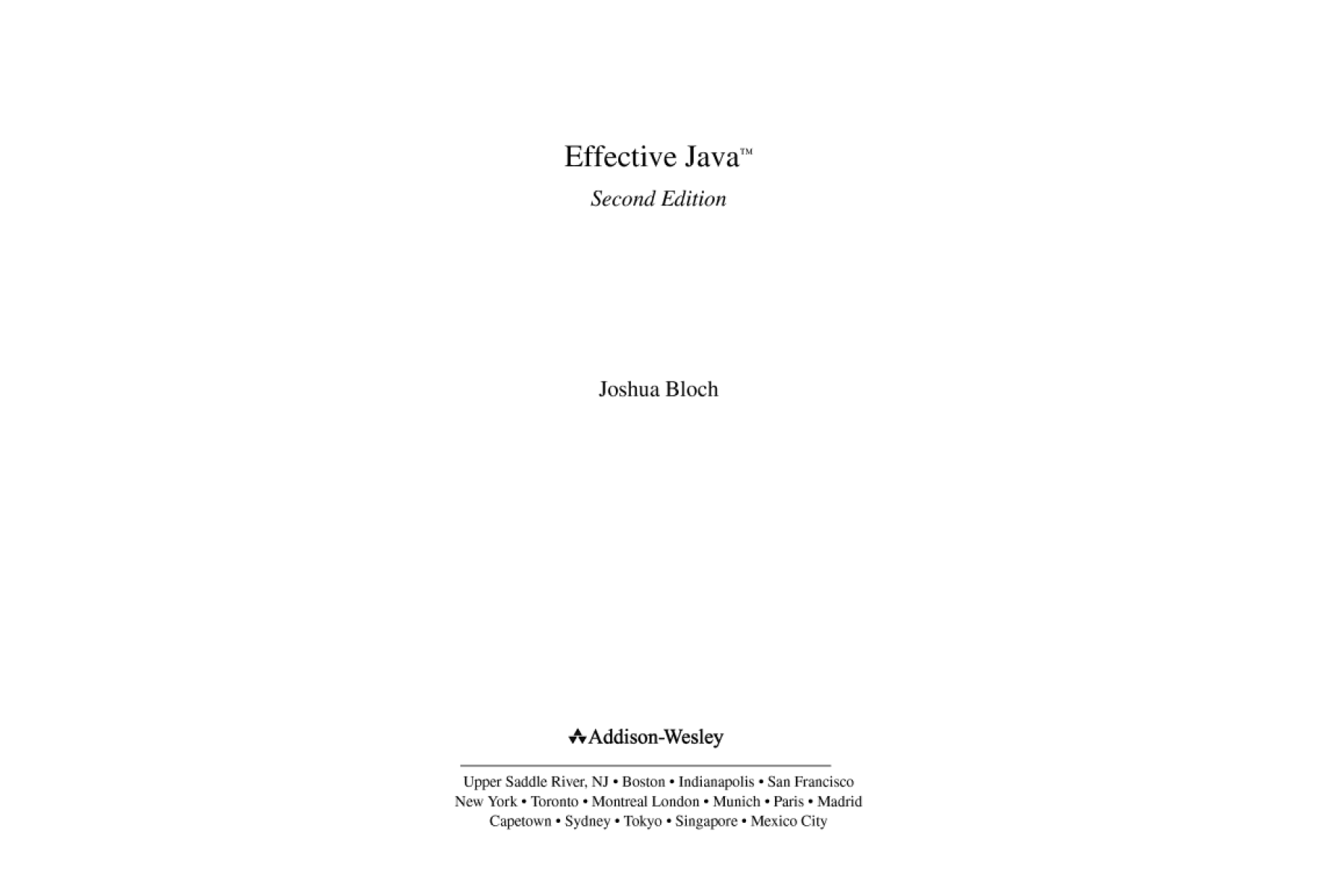 Effective Java