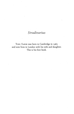 Stradivarius: Five Violins, One Cello and a Genius