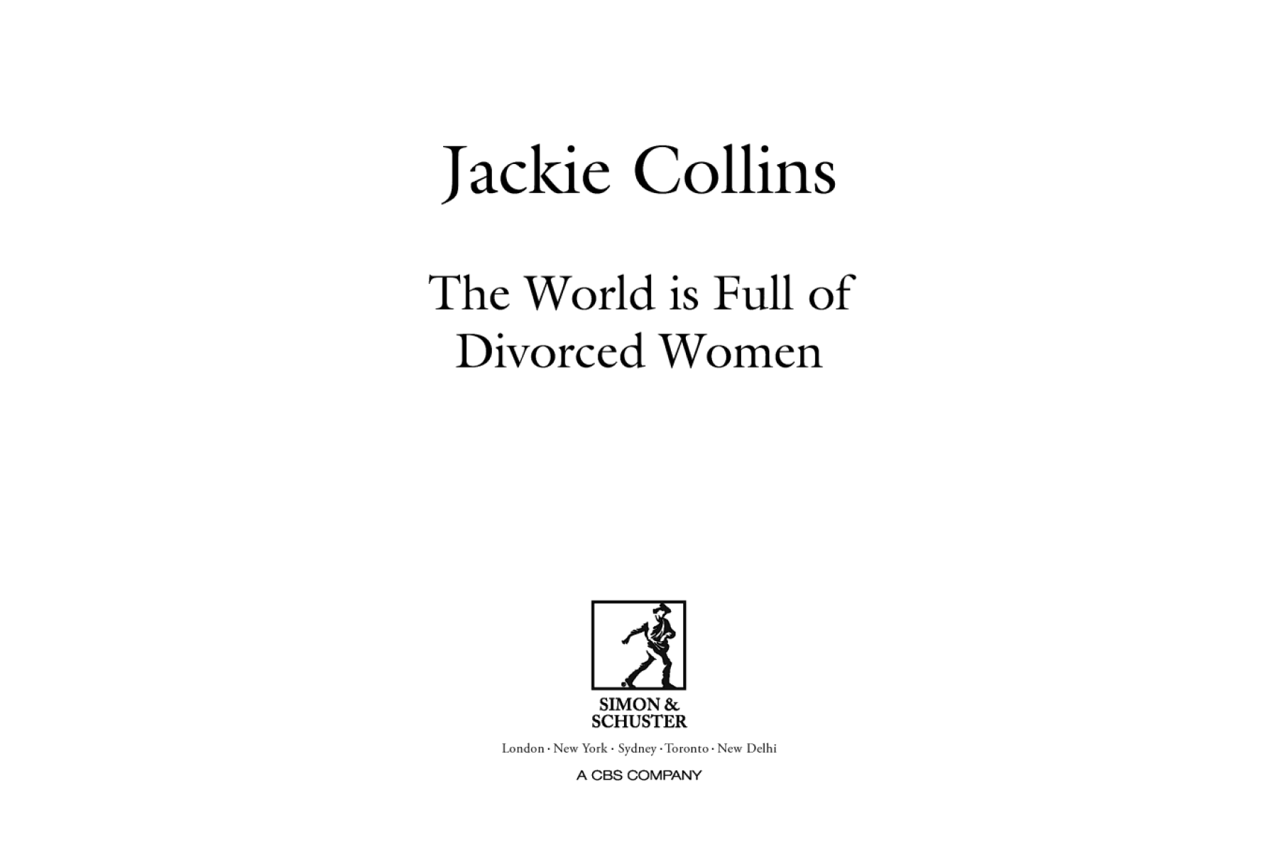 The World Is Full Of Divorced Women