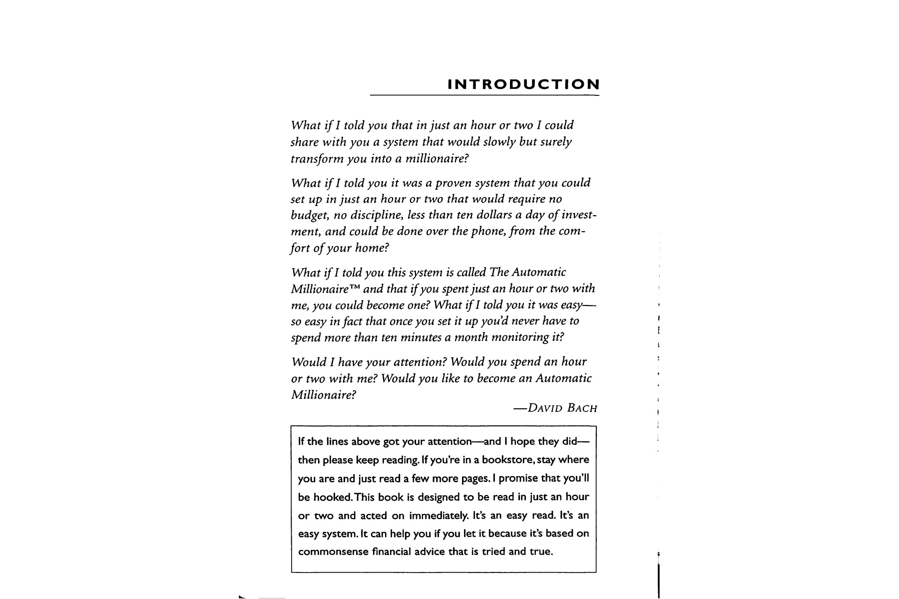 The Automatic Millionaire: A Powerful One-Step Plan to Live and Finish Rich