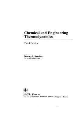 Studyguide for Chemical and Engineering Thermodynamics by Sandler