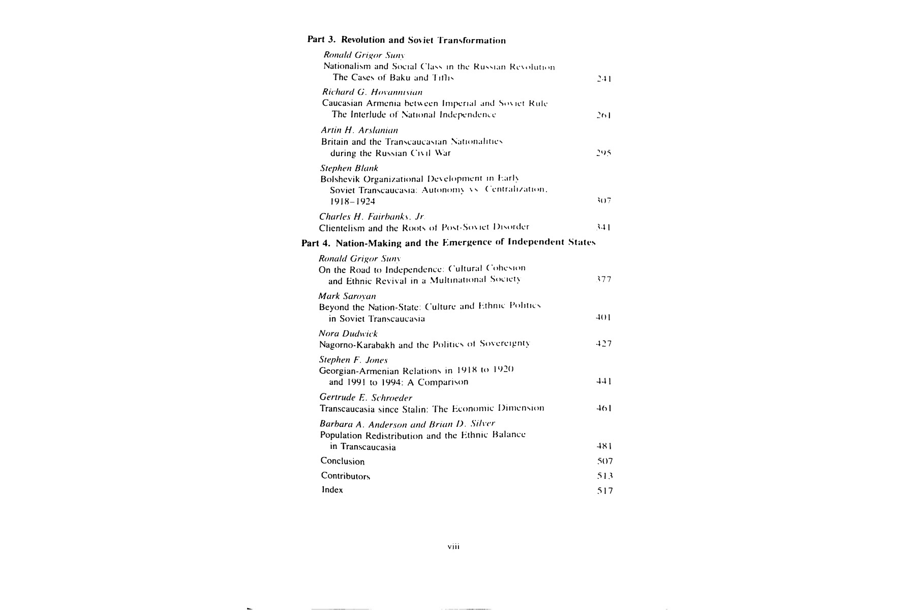 Transcaucasia, Nationalism and Social Change: Essays in the History of Armenia, Azerbaijan and Georg