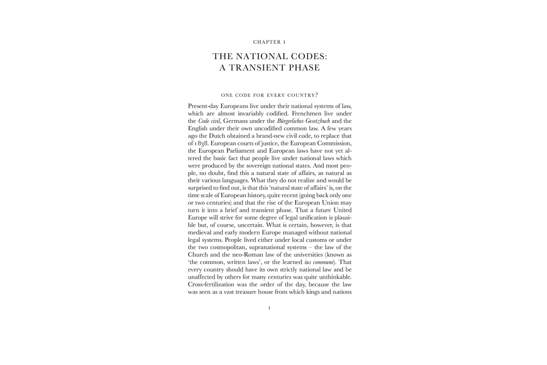 European Law in the Past and the Future: Unity and Diversity over Two Millennia