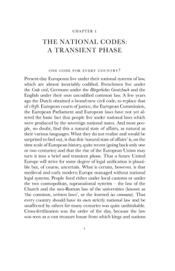 European Law in the Past and the Future: Unity and Diversity over Two Millennia