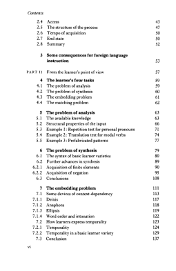 Second Language Acquisition