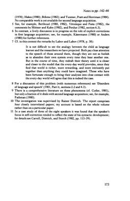 Second Language Acquisition