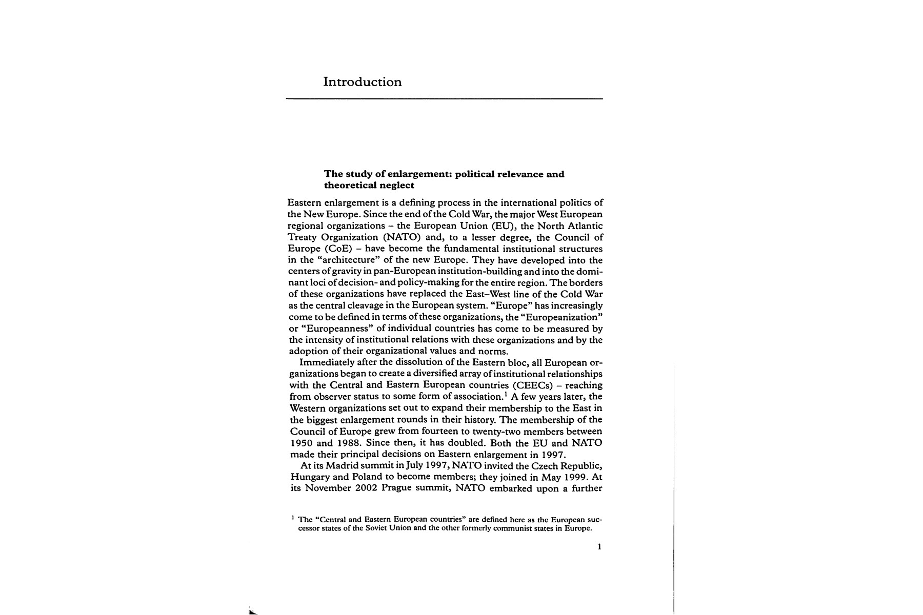 The EU, NATO and the Integration of Europe