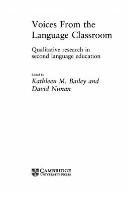 Voices from the Language Classroom
