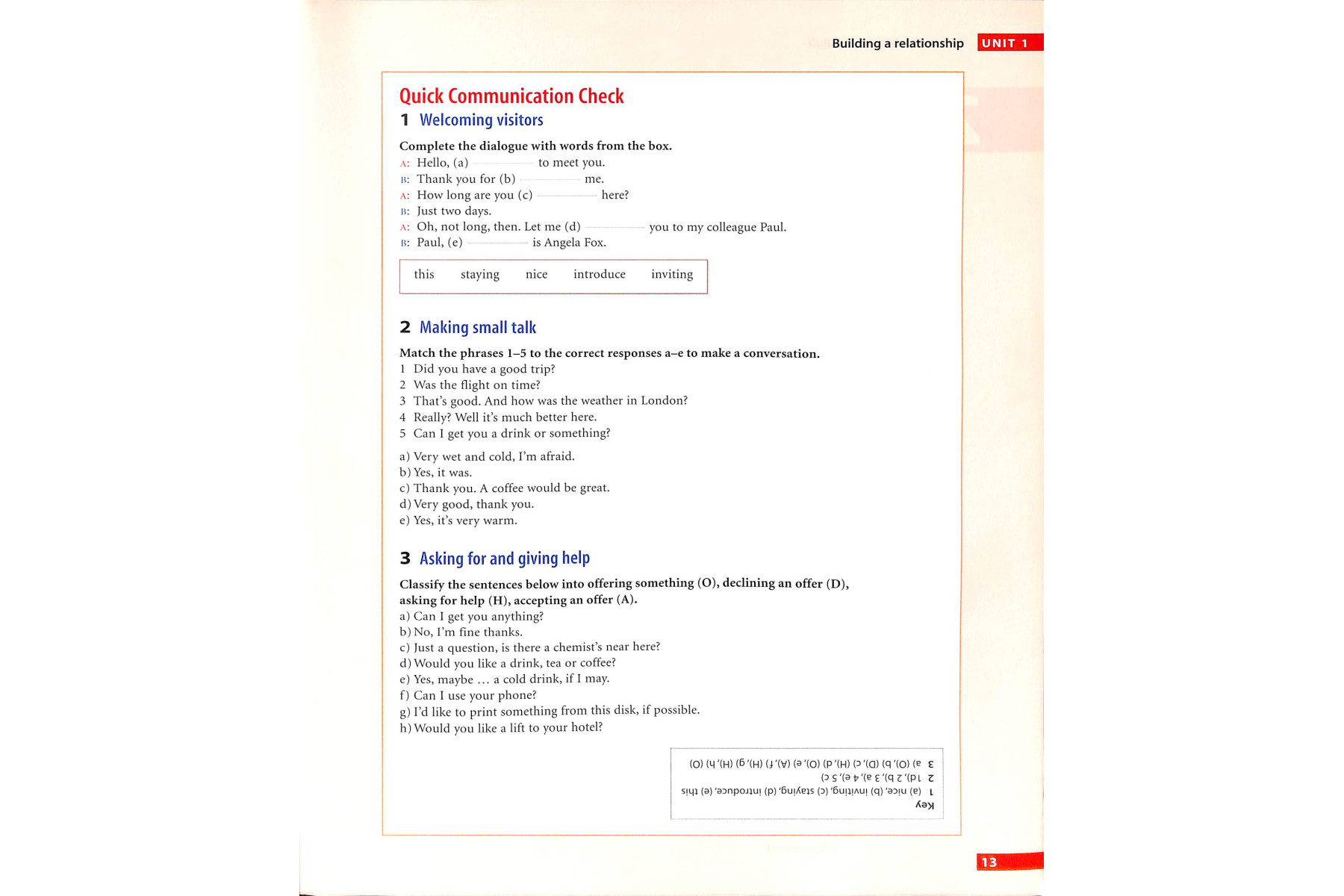 English for Business Communication Student's book