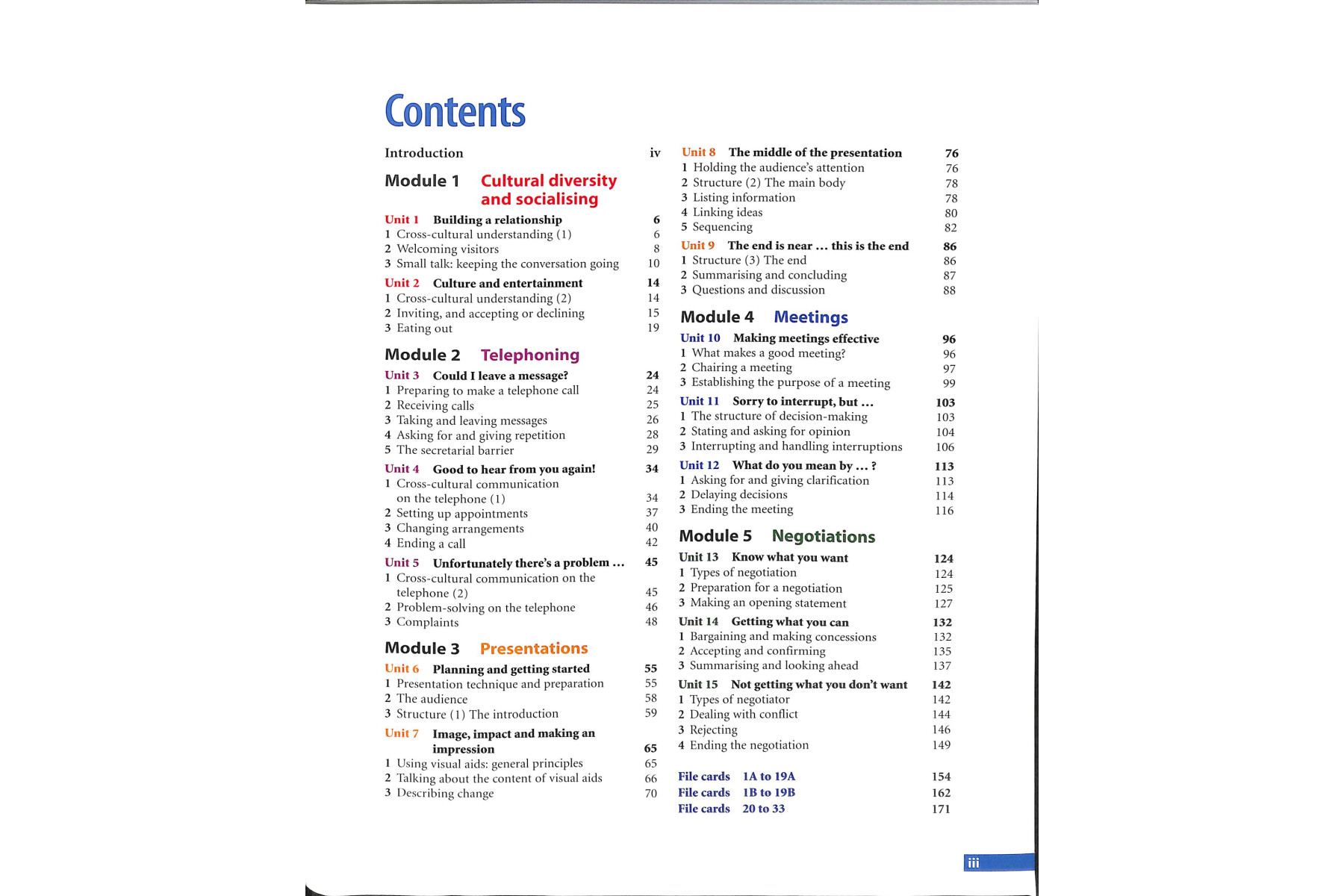English for Business Communication Student's book